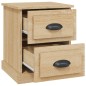 vidaXL Comodino Rovere Sonoma 39x39x47,5 cm in Legno Multistrato