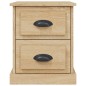 vidaXL Comodino Rovere Sonoma 39x39x47,5 cm in Legno Multistrato