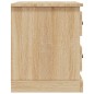 vidaXL Comodino Rovere Sonoma 39x39x47,5 cm in Legno Multistrato