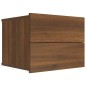 vidaXL Comodino Rovere Marrone 40x30x30 cm Legno Multistrato