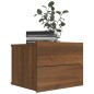 vidaXL Comodino Rovere Marrone 40x30x30 cm Legno Multistrato