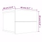 vidaXL Comodino Rovere Marrone 40x30x30 cm Legno Multistrato
