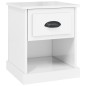 vidaXL Comodino Bianco Lucido 39x39x47,5 cm in Legno Multistrato vidaXL Comodino Bianco Lucido 39x39x47,5 cm in Legno Multistrato