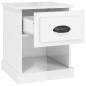 vidaXL Comodino Bianco Lucido 39x39x47,5 cm in Legno Multistrato vidaXL Comodino Bianco Lucido 39x39x47,5 cm in Legno Multistrato