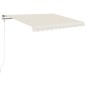 Tenda da Sole Retrattile Automatica 350x250 cm Crema Tenda da Sole Retrattile Automatica 350x250 cm Crema