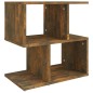 vidaXL Comodino Rovere Fumo 50x30x51,5 cm in Legno Multistrato