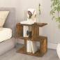 vidaXL Comodino Rovere Fumo 50x30x51,5 cm in Legno Multistrato