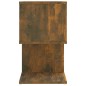 vidaXL Comodino Rovere Fumo 50x30x51,5 cm in Legno Multistrato