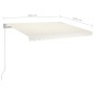 Tenda da Sole Retrattile Automatica 350x250 cm Crema Tenda da Sole Retrattile Automatica 350x250 cm Crema