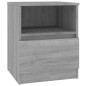 vidaXL Comodini 2 pz Grigio Sonoma 40x40x50 cm in Legno Multistrato vidaXL Comodini 2 pz Grigio Sonoma 40x40x50 cm in Legno Multistrato