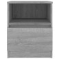 vidaXL Comodini 2 pz Grigio Sonoma 40x40x50 cm in Legno Multistrato vidaXL Comodini 2 pz Grigio Sonoma 40x40x50 cm in Legno Multistrato