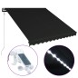 Tenda da Sole con Sensore Vento e LED 350x250 cm Antracite Tenda da Sole con Sensore Vento e LED 350x250 cm Antracite