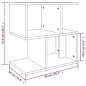 vidaXL Comodini Rovere Fumo 2pz 50x30x51,5 cm in Legno Multistrato vidaXL Comodini Rovere Fumo 2pz 50x30x51,5 cm in Legno Multistrato