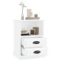 vidaXL Comodini 2 pz Bianco Lucido 43x36x60 cm vidaXL Comodini 2 pz Bianco Lucido 43x36x60 cm