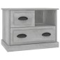 vidaXL Comodino Grigio Cemento 60x39x45 cm vidaXL Comodino Grigio Cemento 60x39x45 cm