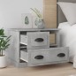 vidaXL Comodino Grigio Cemento 60x39x45 cm vidaXL Comodino Grigio Cemento 60x39x45 cm