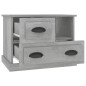 vidaXL Comodino Grigio Cemento 60x39x45 cm vidaXL Comodino Grigio Cemento 60x39x45 cm