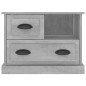 vidaXL Comodino Grigio Cemento 60x39x45 cm vidaXL Comodino Grigio Cemento 60x39x45 cm