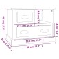vidaXL Comodino Grigio Cemento 60x39x45 cm vidaXL Comodino Grigio Cemento 60x39x45 cm