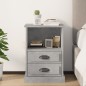 vidaXL Comodino Grigio Cemento 43x36x60 cm vidaXL Comodino Grigio Cemento 43x36x60 cm