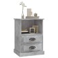 vidaXL Comodino Grigio Cemento 43x36x60 cm vidaXL Comodino Grigio Cemento 43x36x60 cm