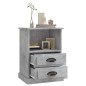 vidaXL Comodino Grigio Cemento 43x36x60 cm vidaXL Comodino Grigio Cemento 43x36x60 cm