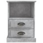 vidaXL Comodino Grigio Cemento 43x36x60 cm vidaXL Comodino Grigio Cemento 43x36x60 cm