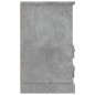 vidaXL Comodino Grigio Cemento 43x36x60 cm vidaXL Comodino Grigio Cemento 43x36x60 cm