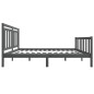 vidaXL Giroletto Grigio in Legno Massello 140x190 cm vidaXL Giroletto Grigio in Legno Massello 140x190 cm