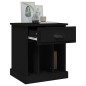 vidaXL Comodini 2 pz Neri 43x36x50 cm vidaXL Comodini 2 pz Neri 43x36x50 cm