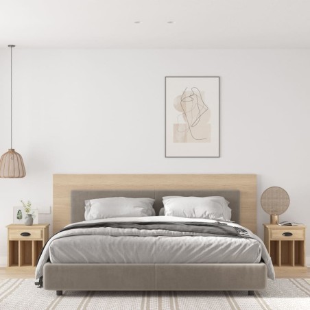 vidaXL Comodini 2 pz Rovere Sonoma 43x36x50 cm