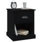 vidaXL Comodino Nero 39x39x47,5 cm in Legno Multistrato vidaXL Comodino Nero 39x39x47,5 cm in Legno Multistrato
