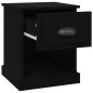vidaXL Comodino Nero 39x39x47,5 cm in Legno Multistrato vidaXL Comodino Nero 39x39x47,5 cm in Legno Multistrato