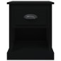 vidaXL Comodino Nero 39x39x47,5 cm in Legno Multistrato vidaXL Comodino Nero 39x39x47,5 cm in Legno Multistrato