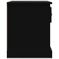 vidaXL Comodino Nero 39x39x47,5 cm in Legno Multistrato vidaXL Comodino Nero 39x39x47,5 cm in Legno Multistrato