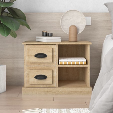 vidaXL Comodino Rovere Sonoma 60x35,5x45 cm