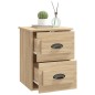 vidaXL Comodini a Parete 2 pz Rovere Sonoma 41,5x36x53 cm vidaXL Comodini a Parete 2 pz Rovere Sonoma 41,5x36x53 cm