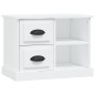 vidaXL Comodino Bianco 60x35,5x45 cm