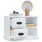 vidaXL Comodino Bianco 60x35,5x45 cm