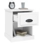 vidaXL Comodino Bianco 39x39x47,5 cm in Legno Multistrato vidaXL Comodino Bianco 39x39x47,5 cm in Legno Multistrato