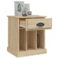 vidaXL Comodino Rovere Sonoma 43x36x50 cm