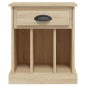 vidaXL Comodino Rovere Sonoma 43x36x50 cm