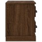 vidaXL Comodino Rovere Marrone 60x35,5x45 cm