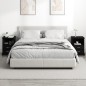 vidaXL Comodini 2 pz Neri 43x36x60 cm vidaXL Comodini 2 pz Neri 43x36x60 cm