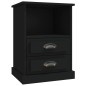 vidaXL Comodini 2 pz Neri 43x36x60 cm vidaXL Comodini 2 pz Neri 43x36x60 cm