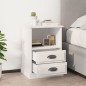 vidaXL Comodino Bianco 43x36x60 cm vidaXL Comodino Bianco 43x36x60 cm