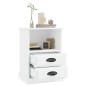 vidaXL Comodino Bianco 43x36x60 cm vidaXL Comodino Bianco 43x36x60 cm
