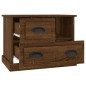 vidaXL Comodino Rovere Marrone 60x39x45 cm vidaXL Comodino Rovere Marrone 60x39x45 cm