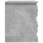 vidaXL Comodino Grigio Cemento 39x39x47,5 cm in Legno Multistrato vidaXL Comodino Grigio Cemento 39x39x47,5 cm in Legno Multistrato