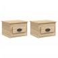vidaXL Comodini a Parete 2 pz Rovere Sonoma 41,5x36x28 cm vidaXL Comodini a Parete 2 pz Rovere Sonoma 41,5x36x28 cm